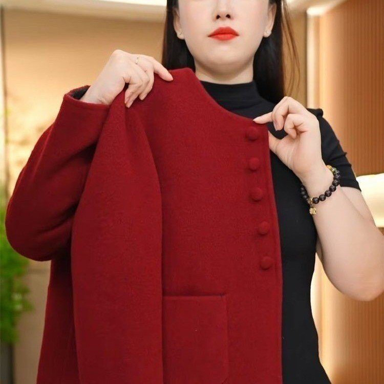 2025秋季新款羊毛小香风外套小个子休闲百搭显瘦洋气洋气小棉袄