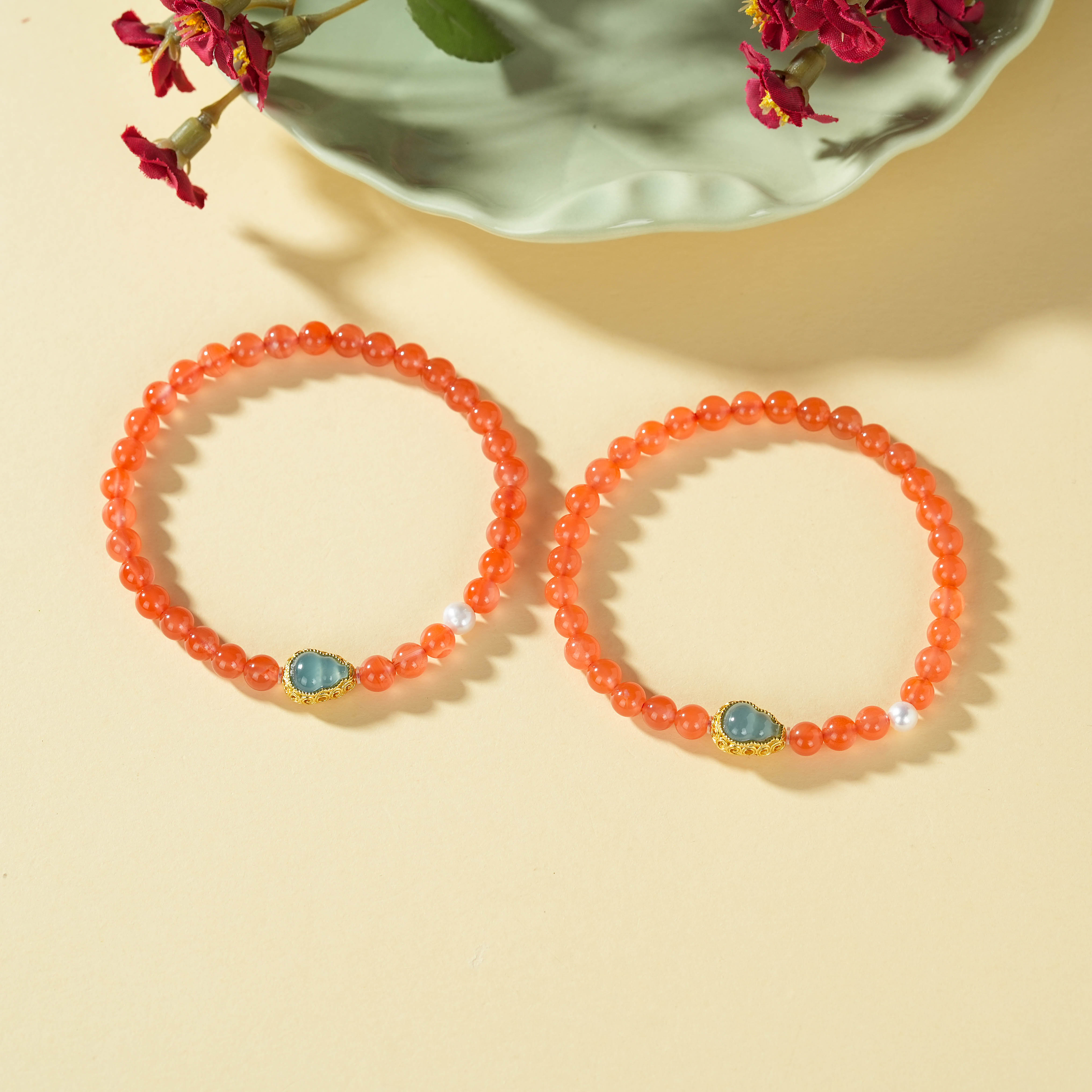 【云上叙】南红DIY手串-多样性发其一-5mm-V84030-M（甄选）