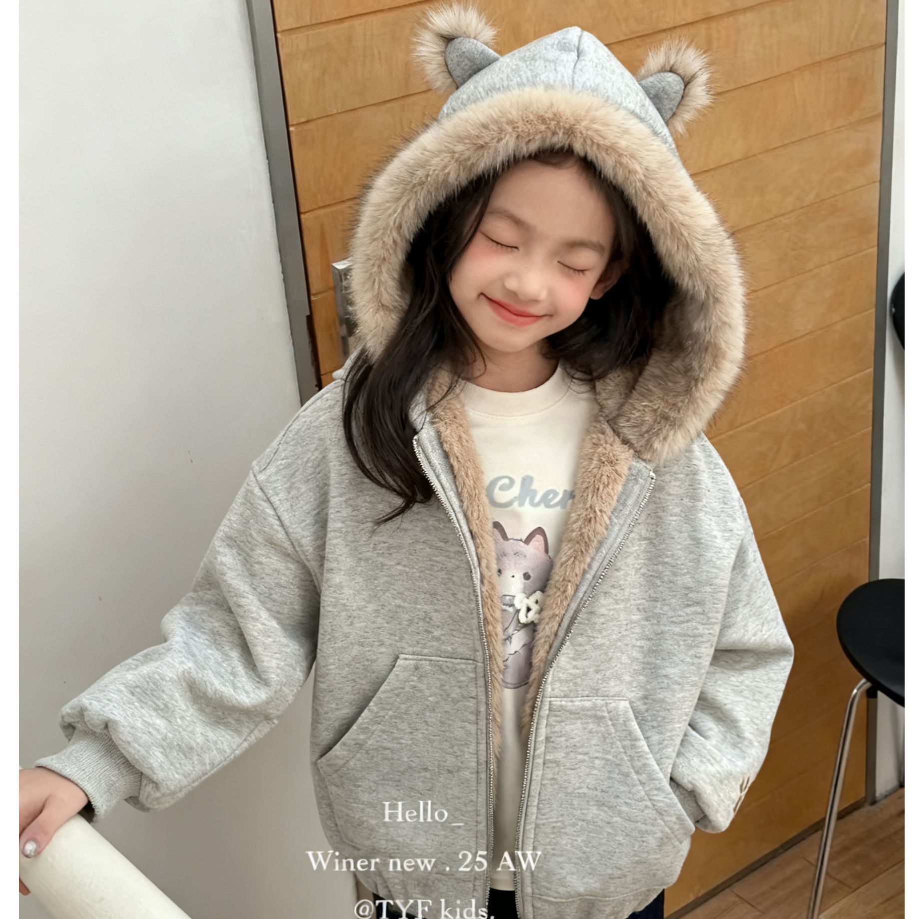 连帽外套冬季女款加厚双面穿外套纯色时尚韩版