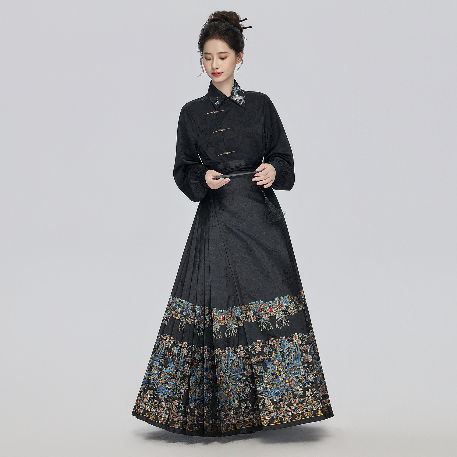 星河汉歌（翠羽）国风中式日常明制古风汉服女装2025秋季新款马面裙