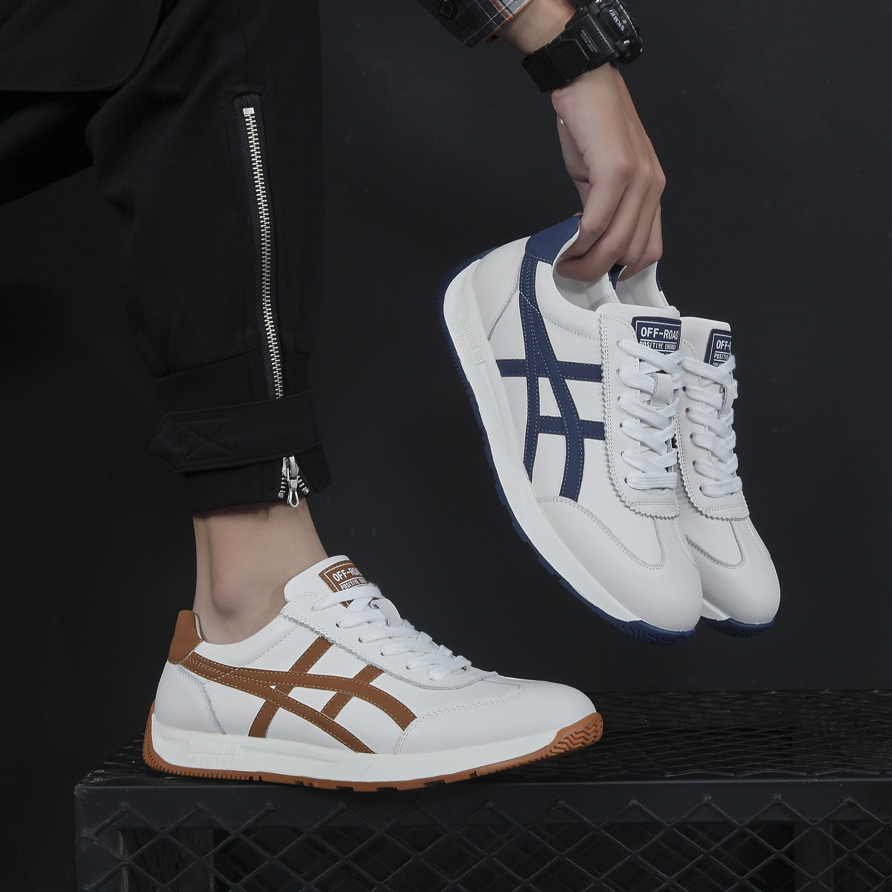 2025男鞋新款休闲百搭透气四季款软底软面头层牛皮男款2520四季款