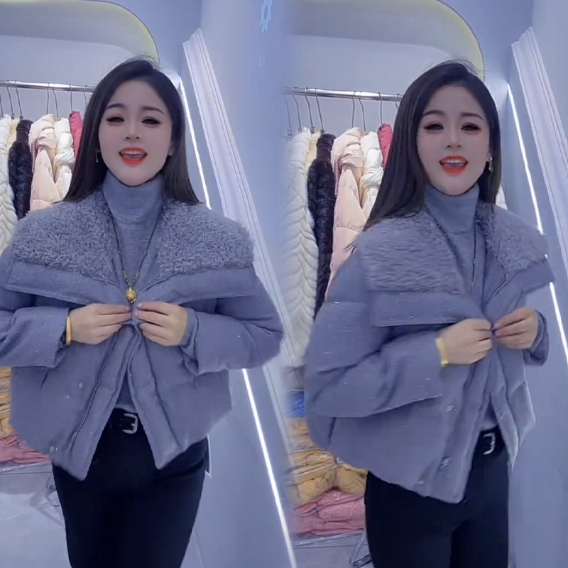 2025秋冬新款时尚显瘦气质网红高档洋气女高级百搭宽松大码棉服潮