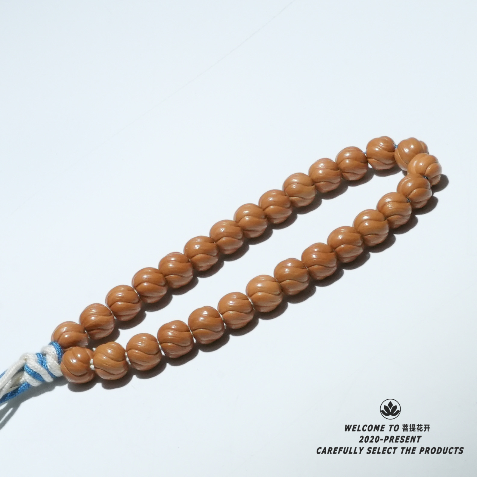 手工拉丝「卷卷舒」猴头雕刻手串