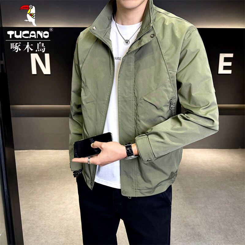 TUCANO/啄木鳥2025秋季新款男装立领夹克衫男时尚休闲啄木鸟外套2