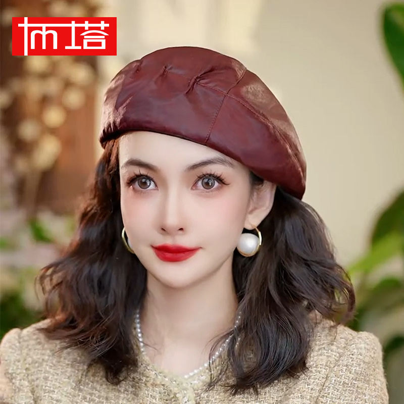 【香云纱空姐帽】布塔重磅真丝桑蚕丝防晒透气防紫外线遮阳帽女