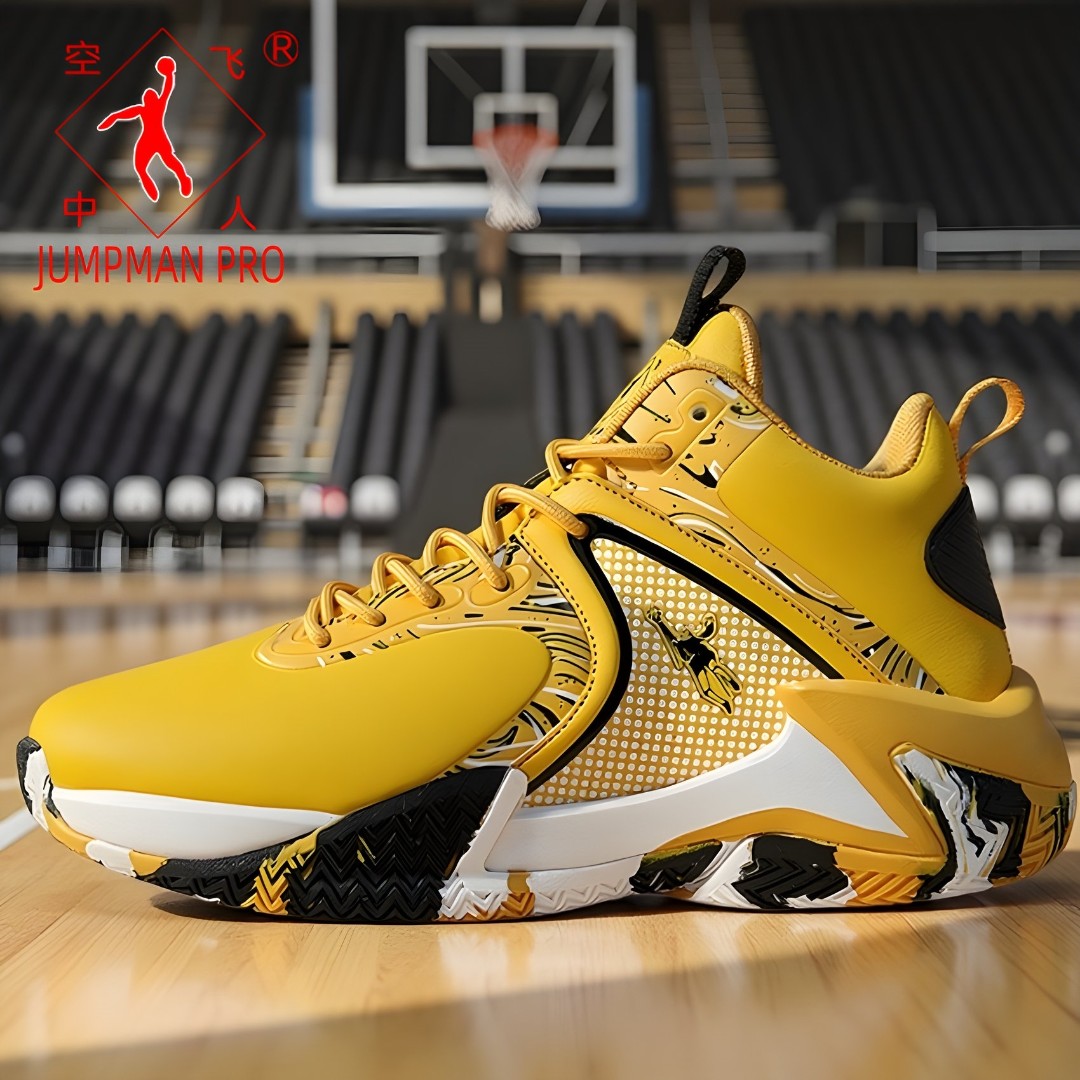 乔丹格兰秋季高帮篮球鞋皮面防滑耐磨减震运动鞋百搭休闲大码男鞋