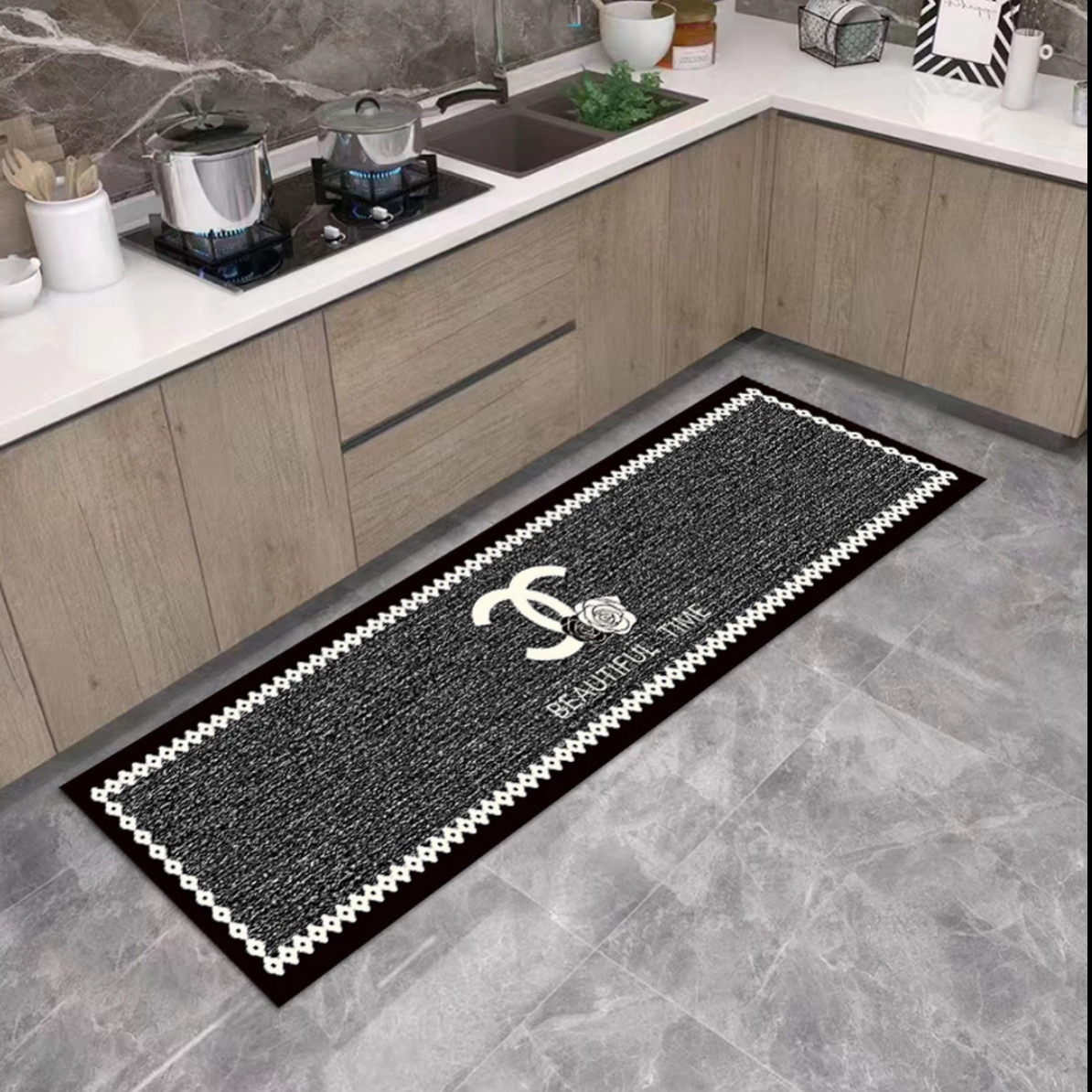 【推荐】硅藻泥厨房地垫卧室床边地毯防滑加厚耐磨吸水易打理吸水