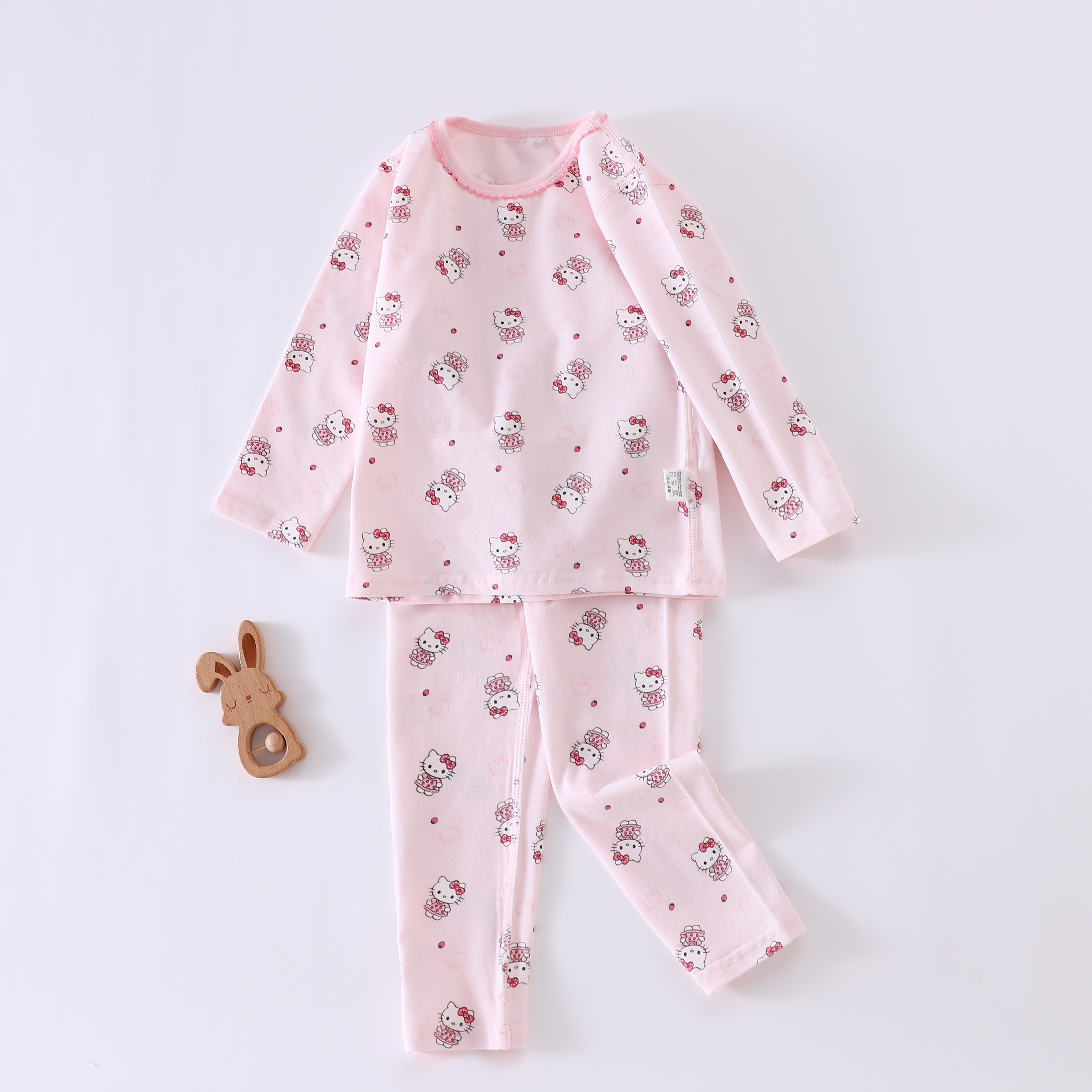 【随机两套】居家家居服套装卡通风保暖衣男睡衣