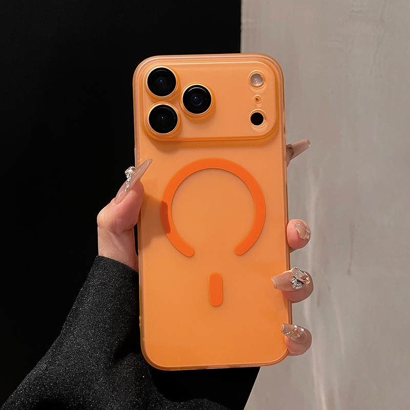 镜头全包适用iphone17promax磁吸手机壳苹果16/15pro磨砂肤感壳14