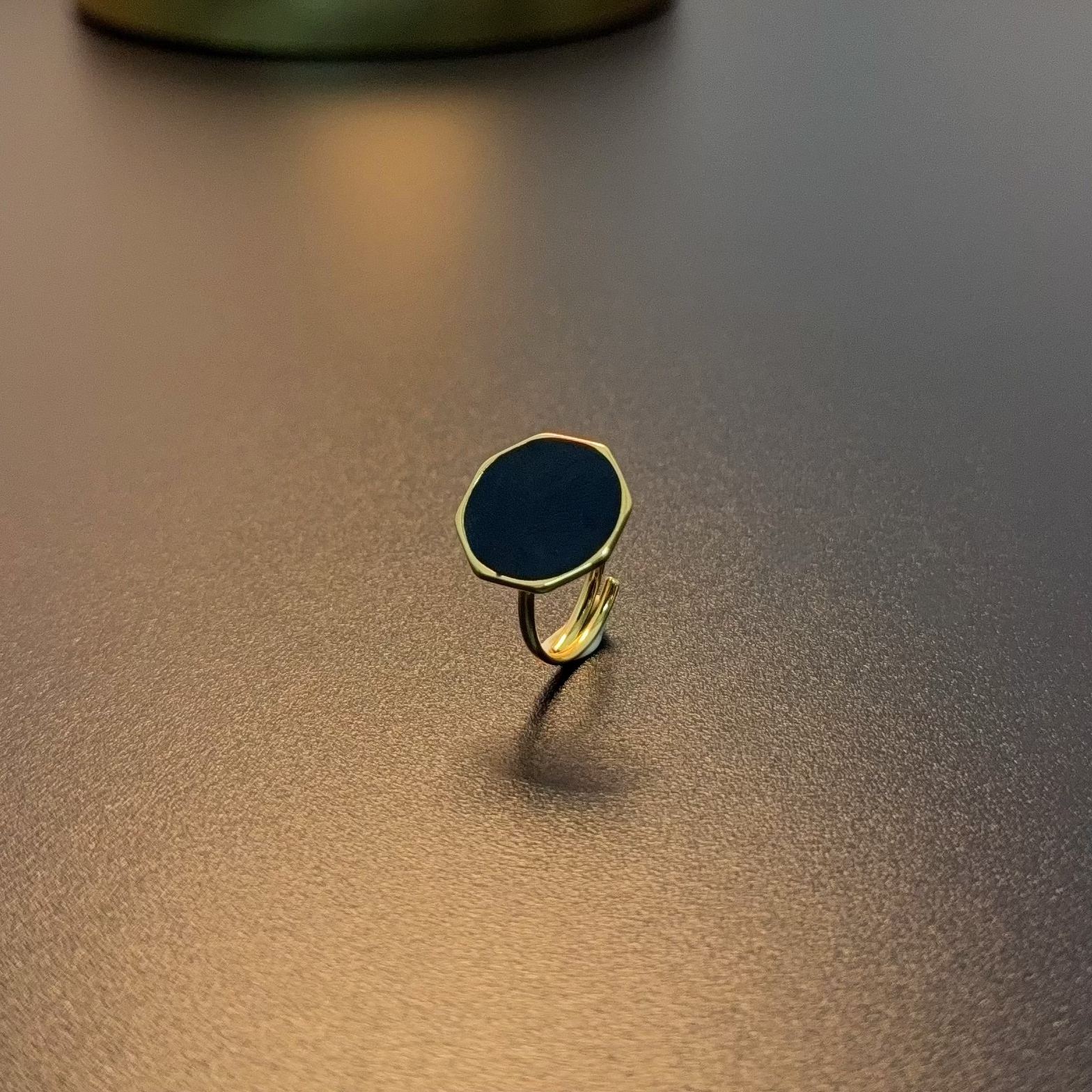 钛钢陶瓷戒指 百搭黑色戒指开口可调节指环RICuc 0468