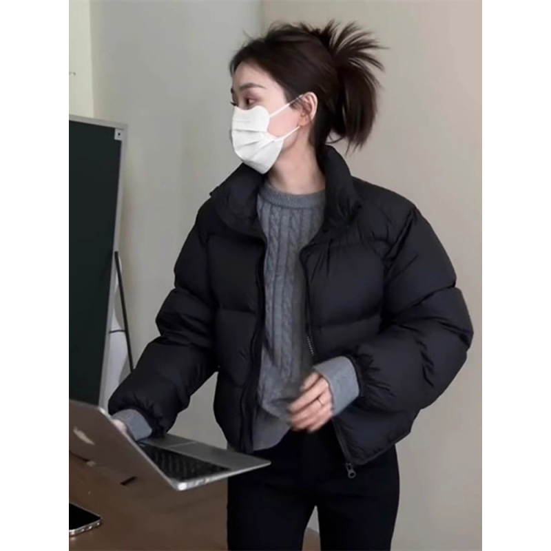 短款服女冬季2025新款小个子韩版百搭宽松时尚面包服外套潮