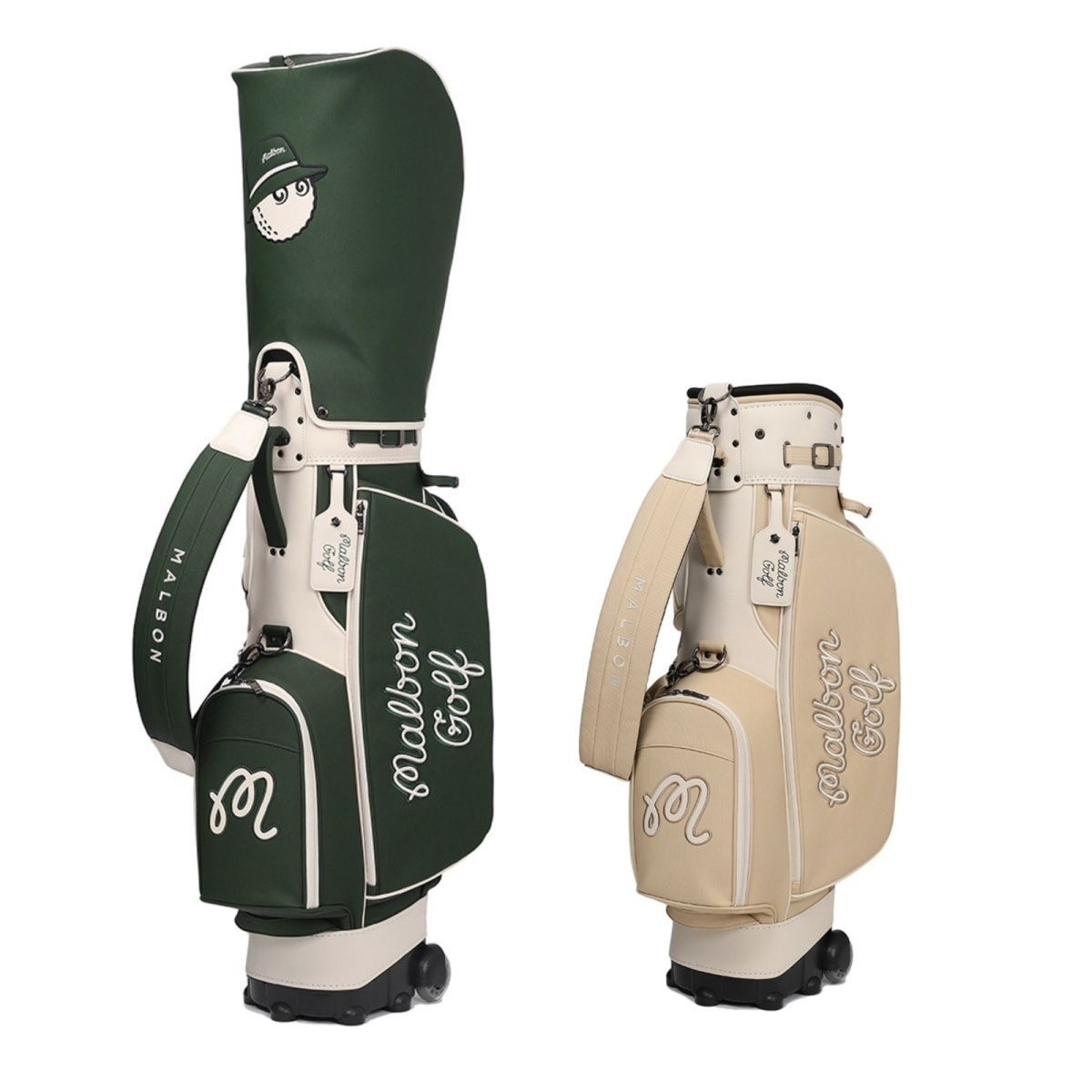 malhon新款男女通用高尔夫球包带滑轮拉杆式防水球杆包时尚轻便包