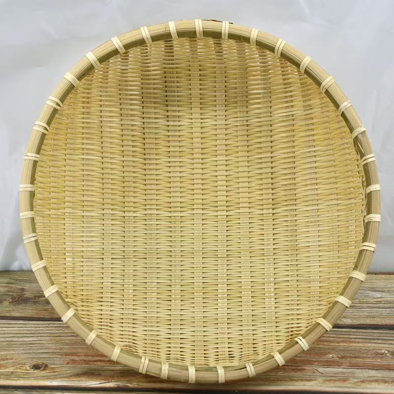竹子编织竹制品馒头筐竹编簸箕筐洗菜沥水淘米篮水果篮小竹筐