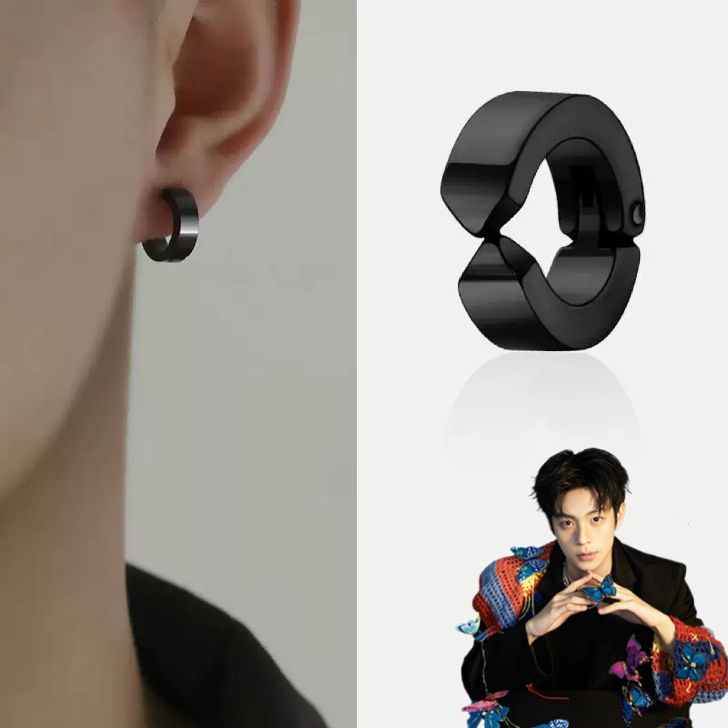 钛钢耳饰 【乐仔推荐】钛钢耳夹男无耳洞百搭高级感热销潮配饰