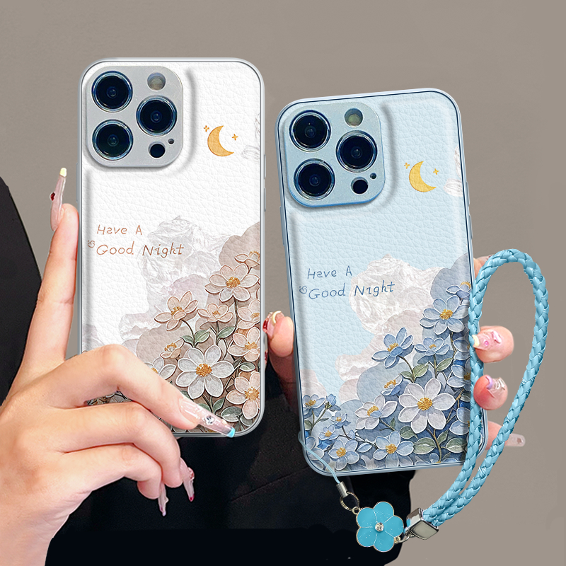 山茶花适用苹果16pro手机壳15pm小众华为p70金属皮纹oppo小米小众