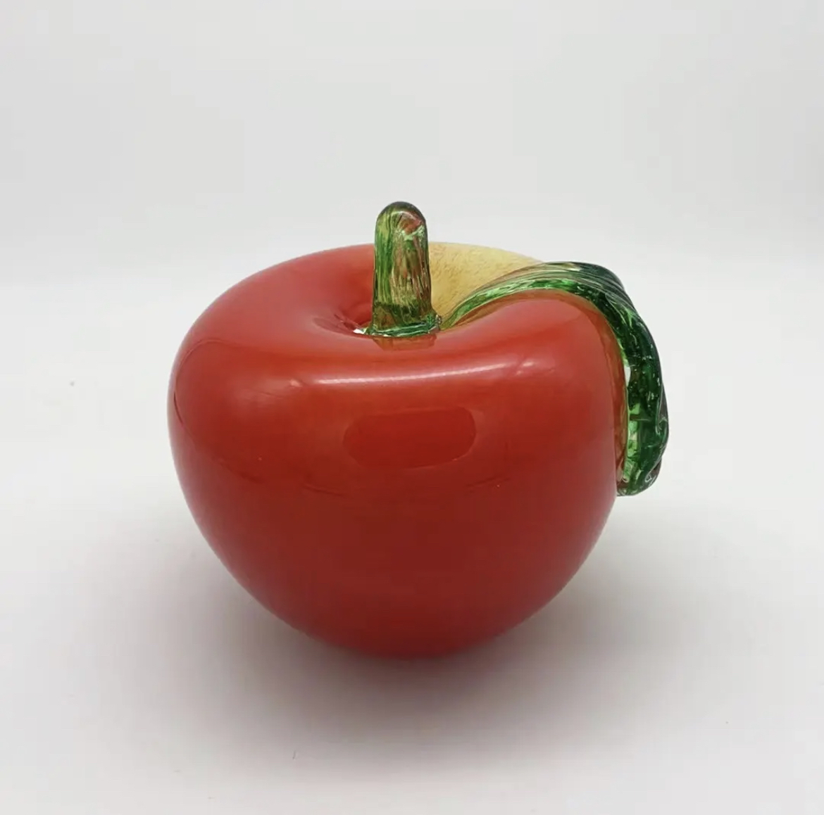 淄博非遗创意琉璃苹果“平平安安”“红红火火”家居可爱陶瓷玄关摆件