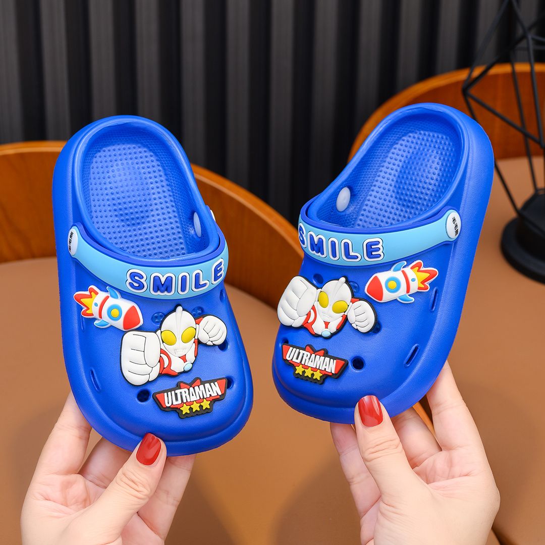 EVA奥特曼男童拖鞋夏季男孩室内防滑凉拖鞋中童沙滩鞋儿童洞洞鞋