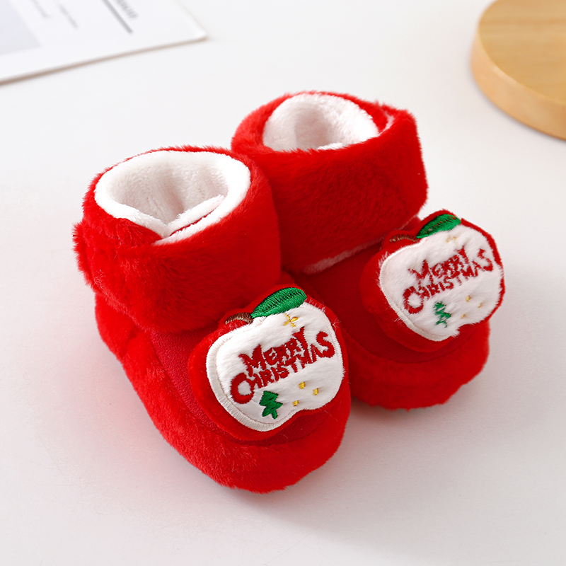 婴儿鞋秋冬季初生儿女宝宝鞋防掉0到6个月新生幼儿棉鞋男0-3个月2