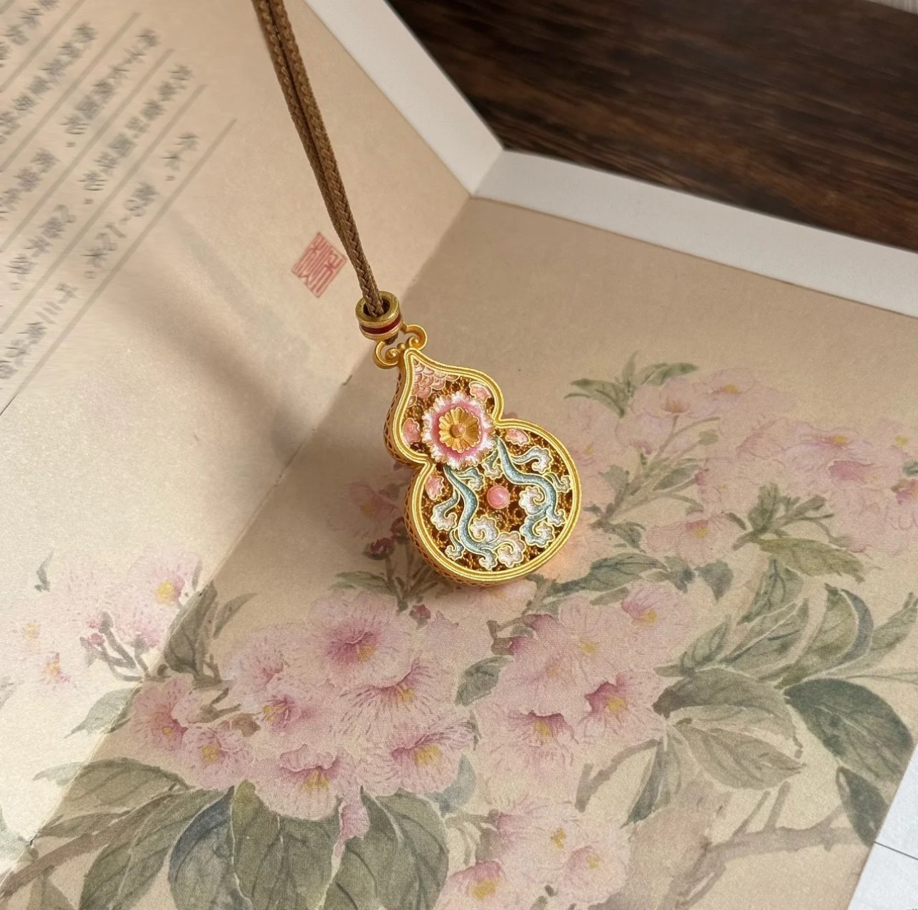 铜合金项链 中国风高档葫芦时尚新款女精致轻奢小众金色气质国潮