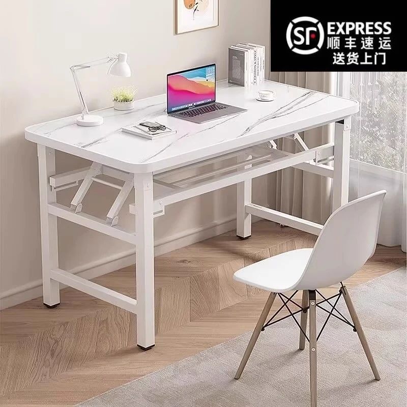 免安装折叠桌家用餐桌宿舍电脑桌长方形书桌台式折叠长桌出租房