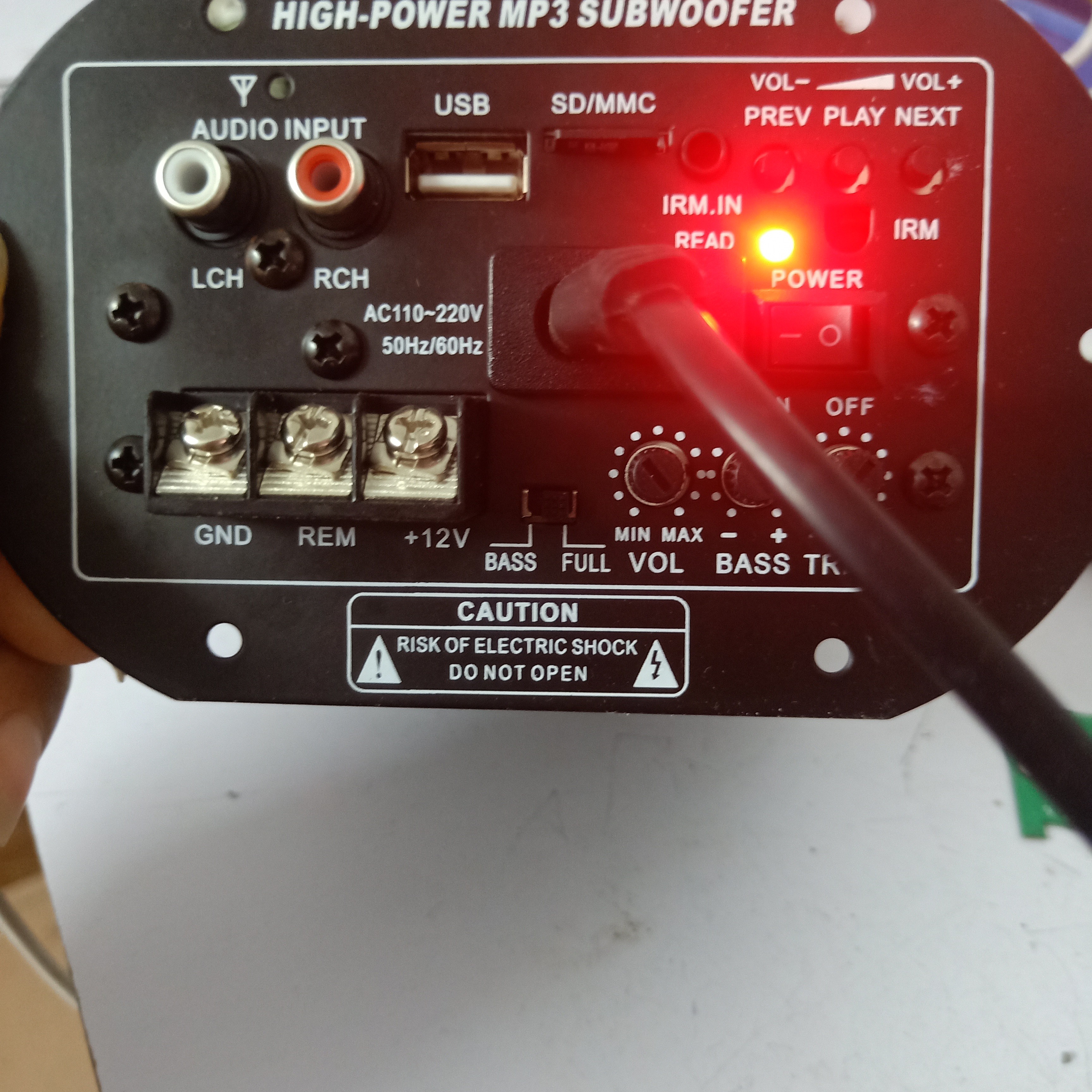 12v,220v内置蓝牙大功率200到270瓦低音炮主板音箱配件音响功放板