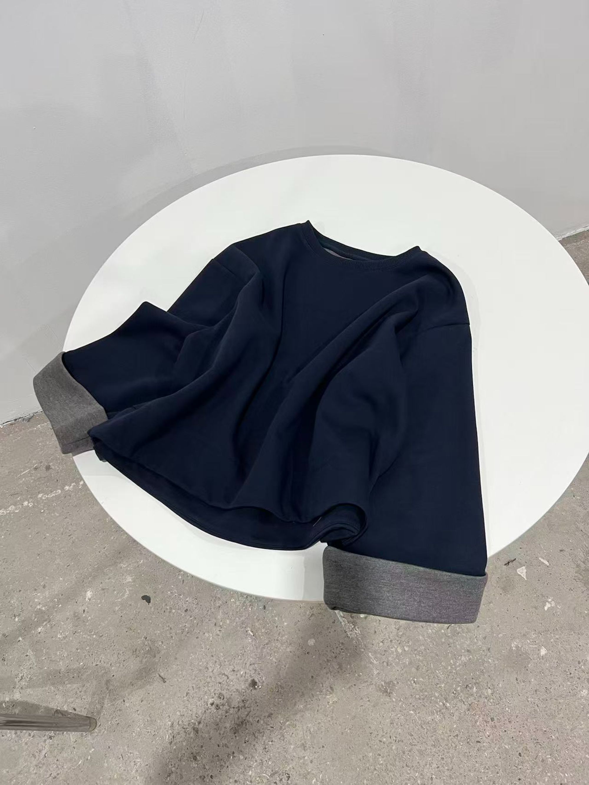 【杨英家】老钱风穿搭高质感设计小众慵懒风卫衣10620