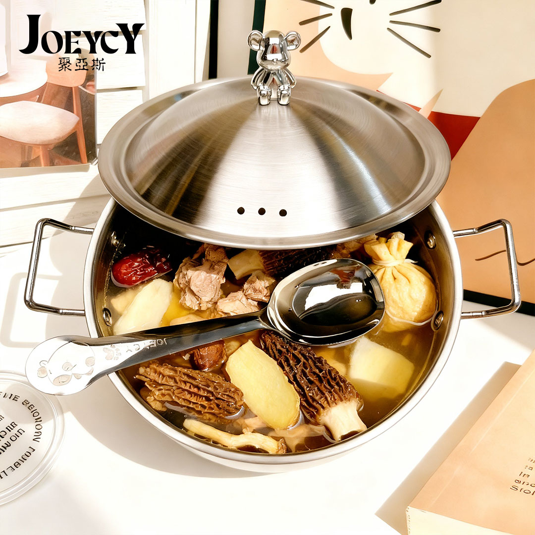 19CM整套大口径不锈钢泡面碗带盖带长柄勺宵夜碗螺蛳粉小锅宵夜锅