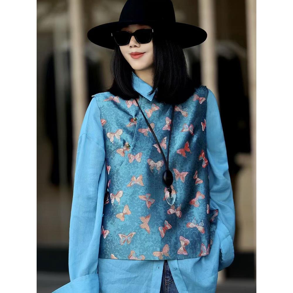 2025秋季新款新中式女装套装时尚气质独特上衣衬衫两件套双11好物