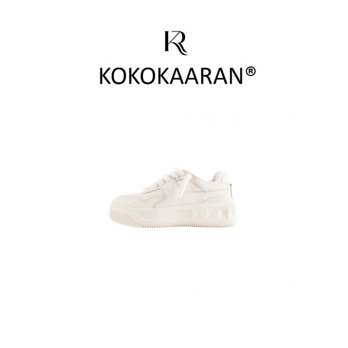 质感皮革纯色系带休闲鞋  SH250727