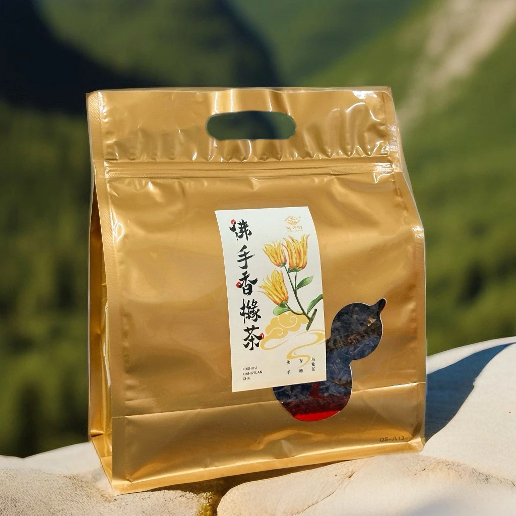 茗天时宠粉佛手香橼茶果香浓香乌龙茶袋装金色