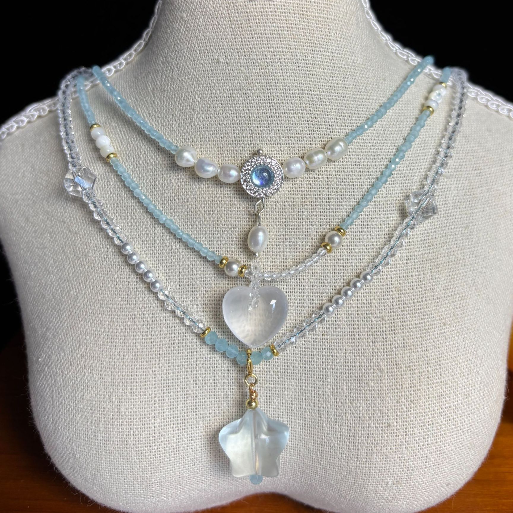 直播专属链接天然水晶项链手串吊坠福牌多样发一