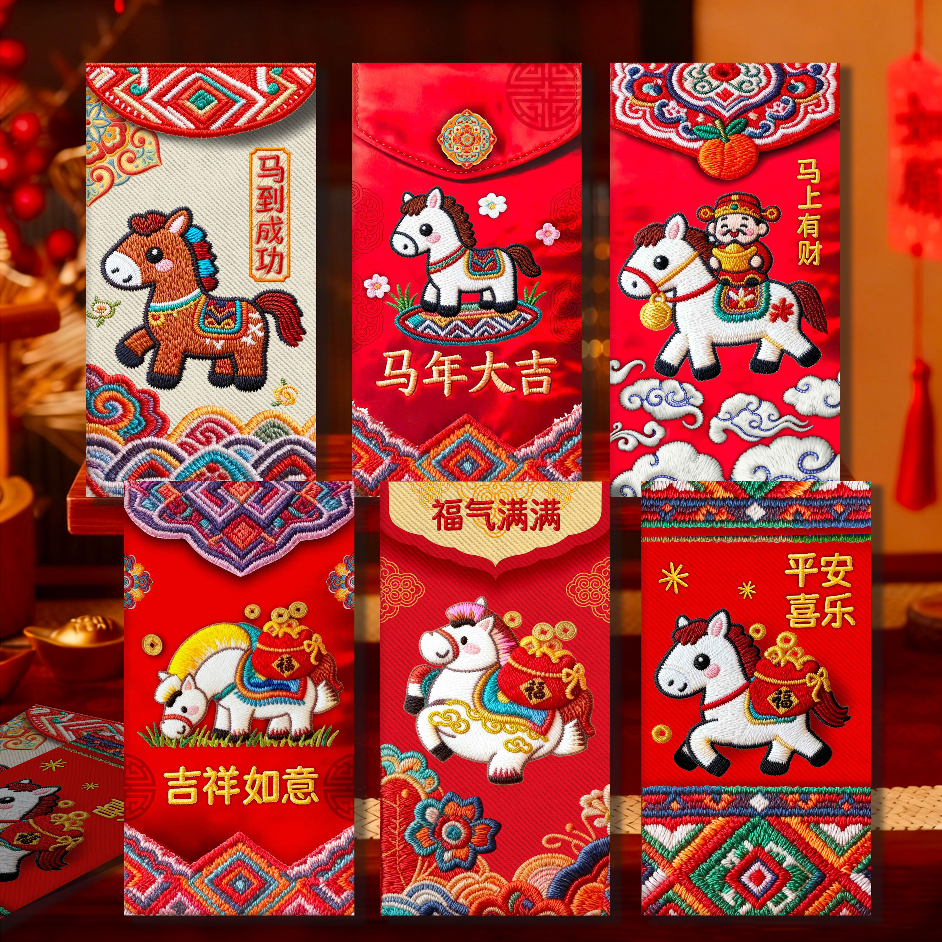 2026马年新款个性创意可爱红包袋新年利是封卡通可爱春节通用