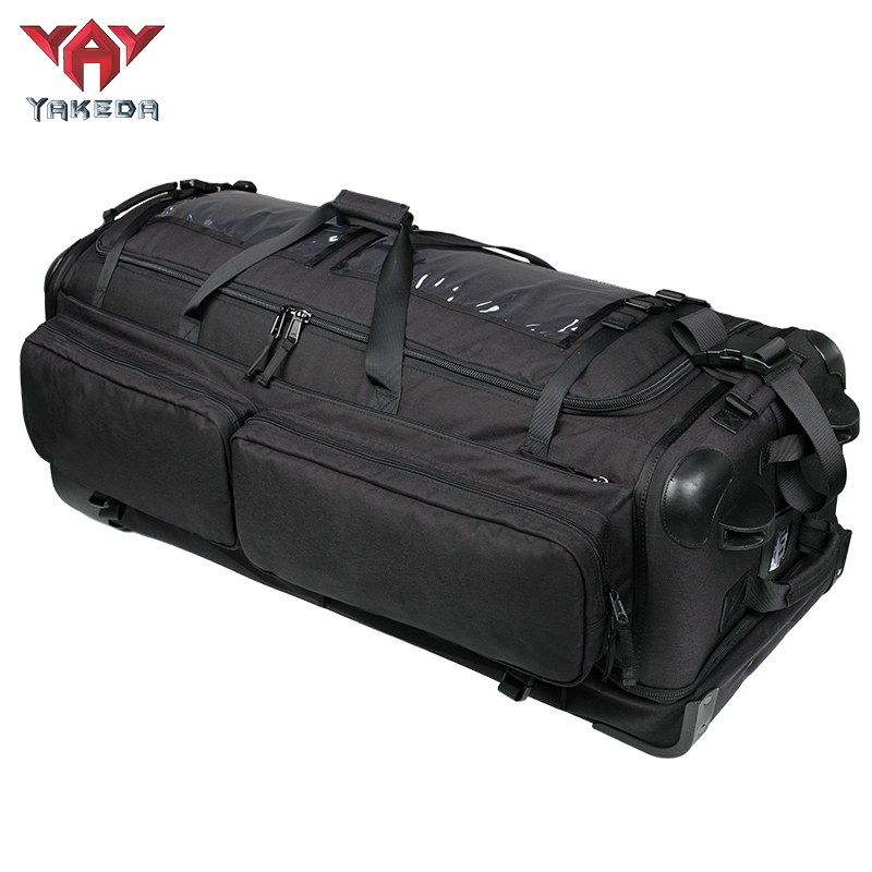 雅科达尼龙战术部署空降包防水耐磨防撞含滚轮装备包TB-517