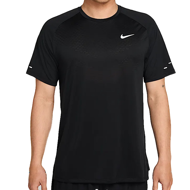 NIKE耐克男子流光风针织运动短T恤HV5204-010