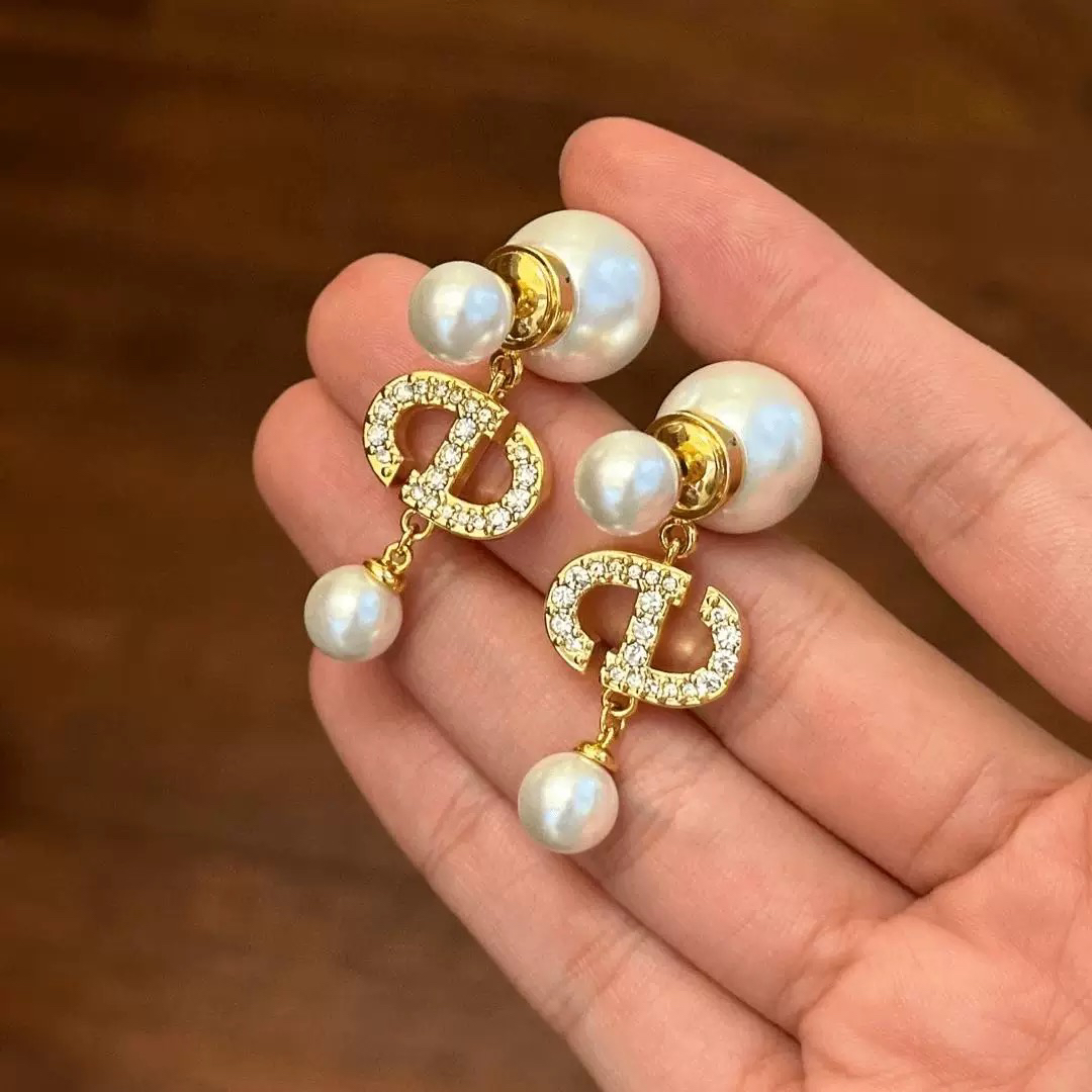 铜合金耳饰 A229轻奢时尚洋气百搭耳饰法式小众手工耳环简约精致