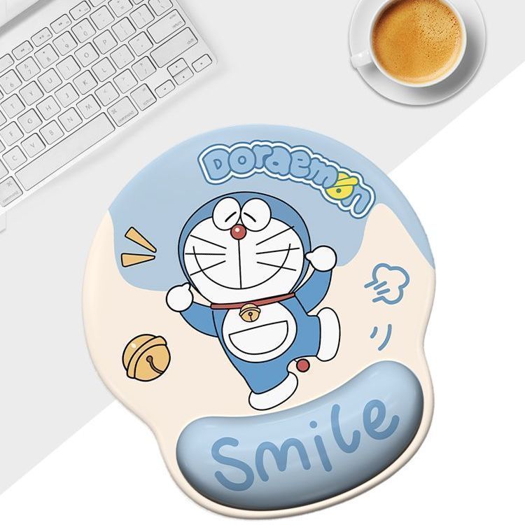 多啦a梦护腕鼠标垫女手腕垫防滑办公室笔记本电脑键盘手托