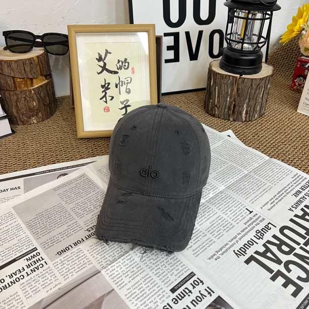 鸭舌帽女款2025秋冬四季款厚料大帽围显脸小al刺绣时尚百搭帽子