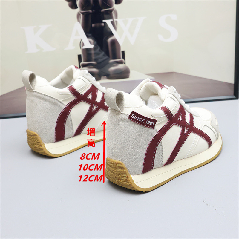 10cm公分内增高小个子板鞋女厚底休闲阿甘鞋2025秋冬德训鞋女鞋子