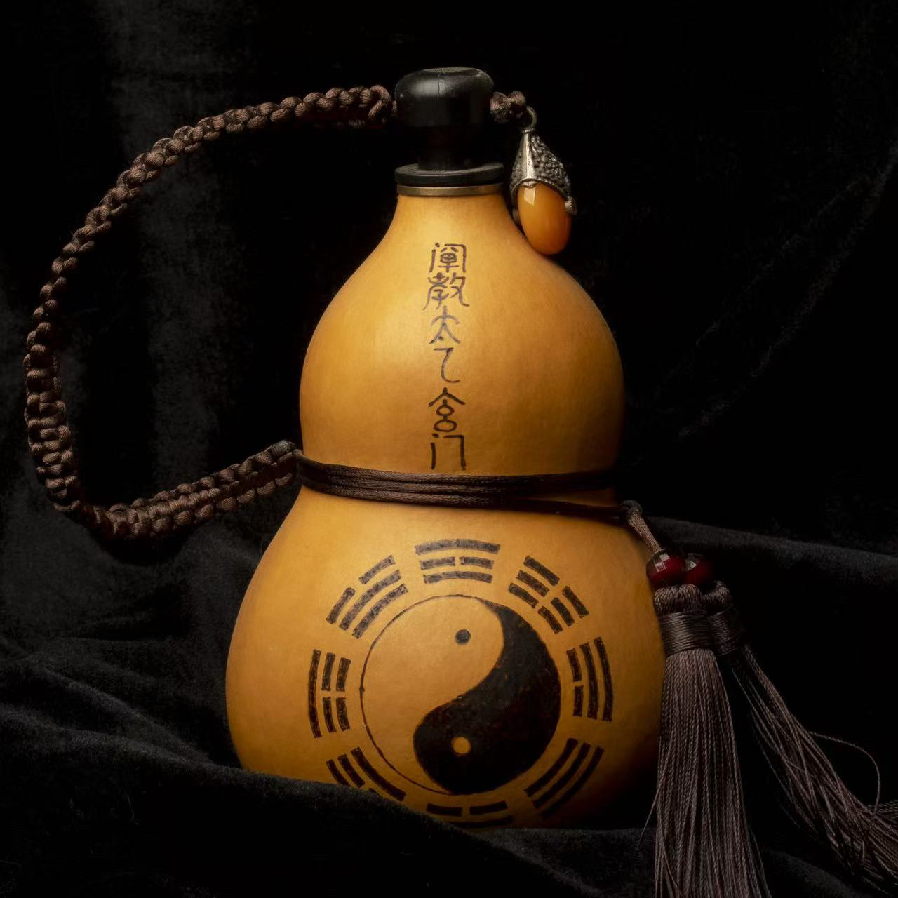 手工烙画烫画道家法器太极八卦五行居家能量净化葫芦