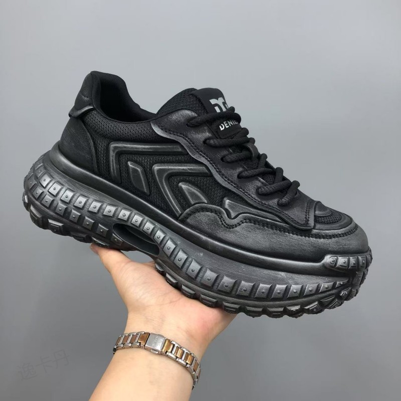 男士爆款老爹鞋2025新款网面透气休闲运动鞋潮流复古擦色做旧男鞋