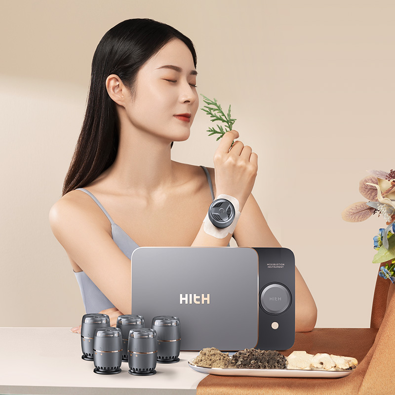 HITH【6杯礼盒达播】星曼家用艾灸盒明火便携式随身灸礼盒多穴同灸