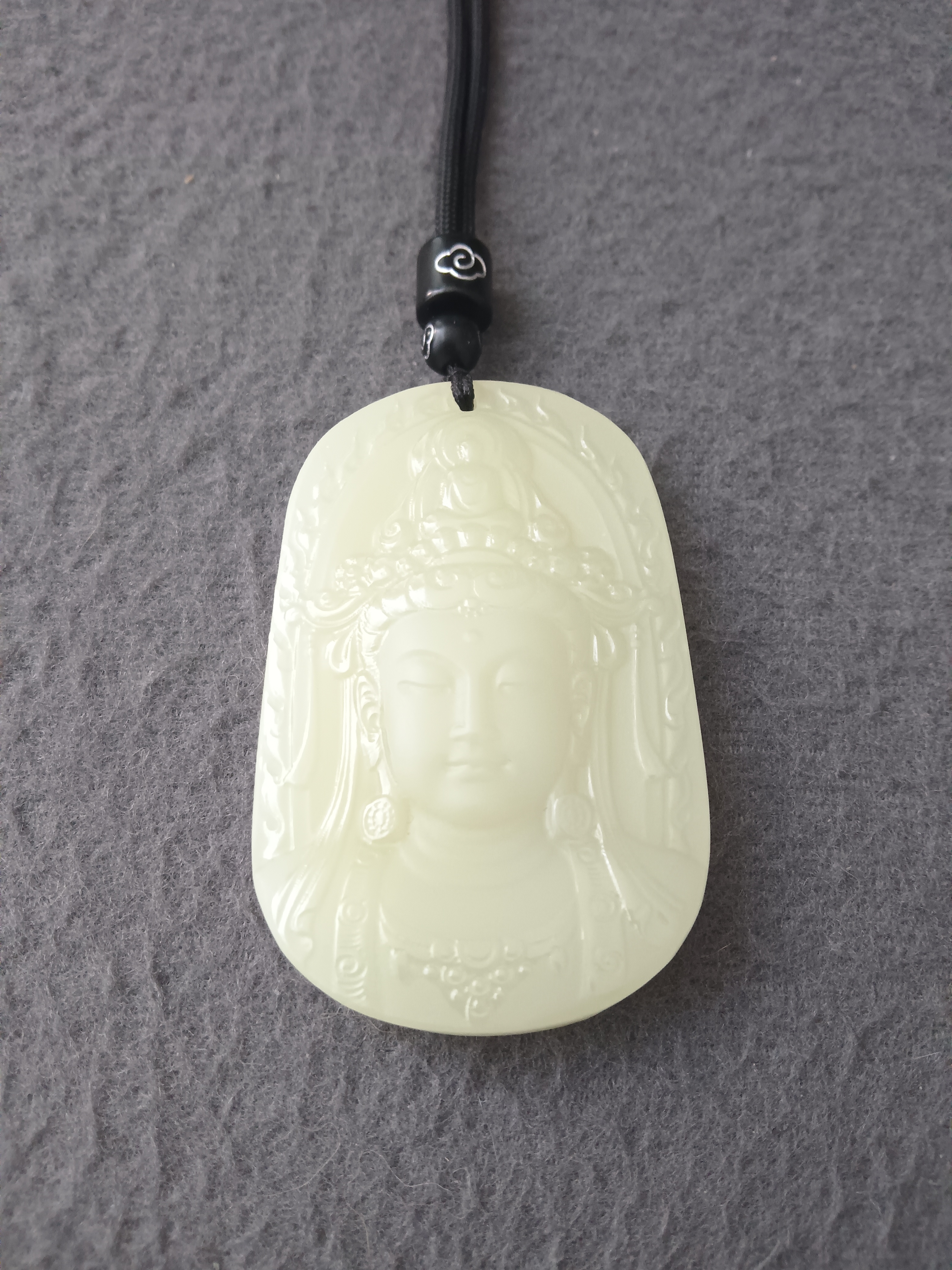 度母观音玉石吊坠雕刻精美雅亮结合的工艺男款（度母）