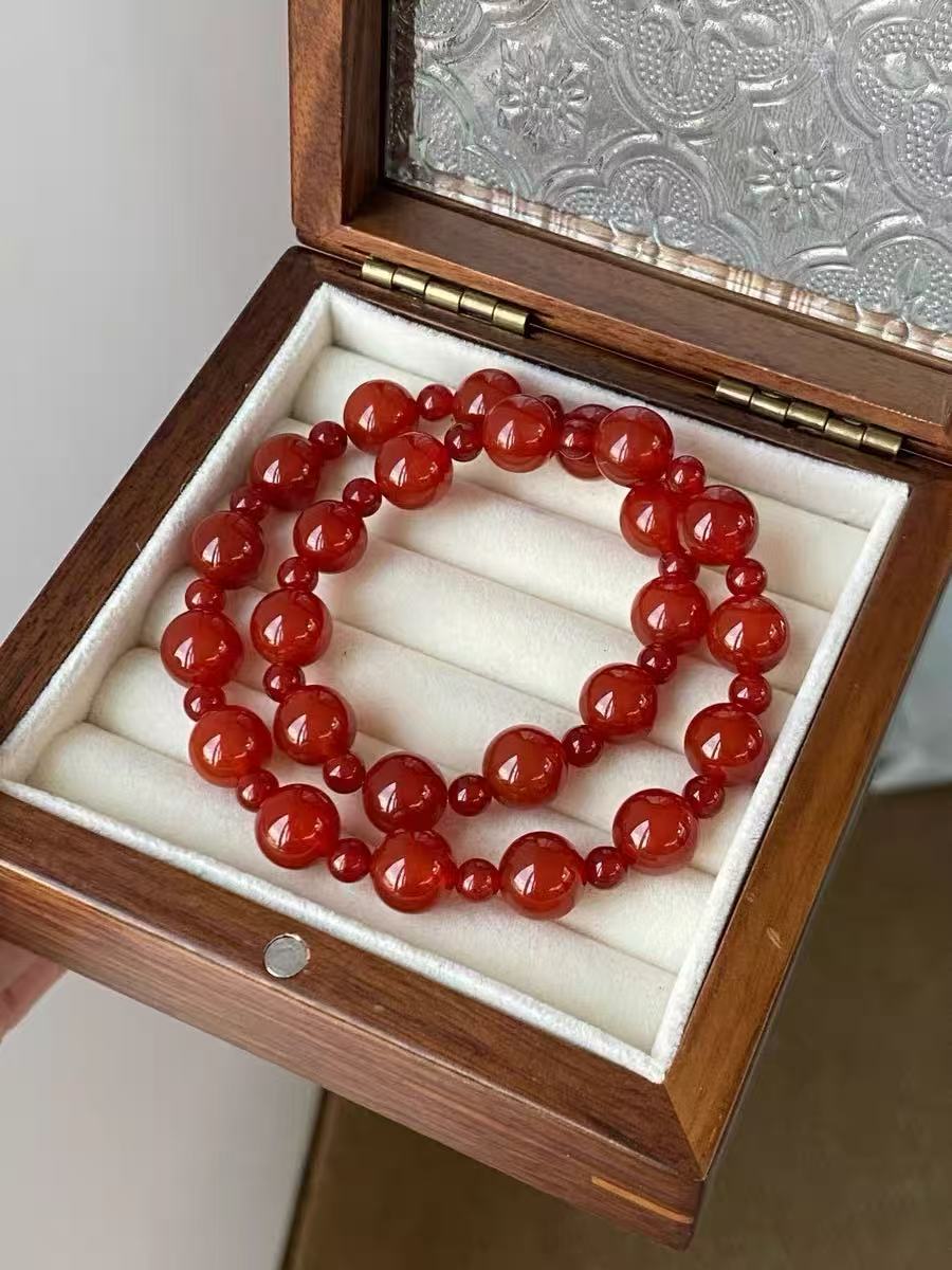 许妍同款手串红玛瑙许你耀眼天然冰红露思同款显白手链气质礼物