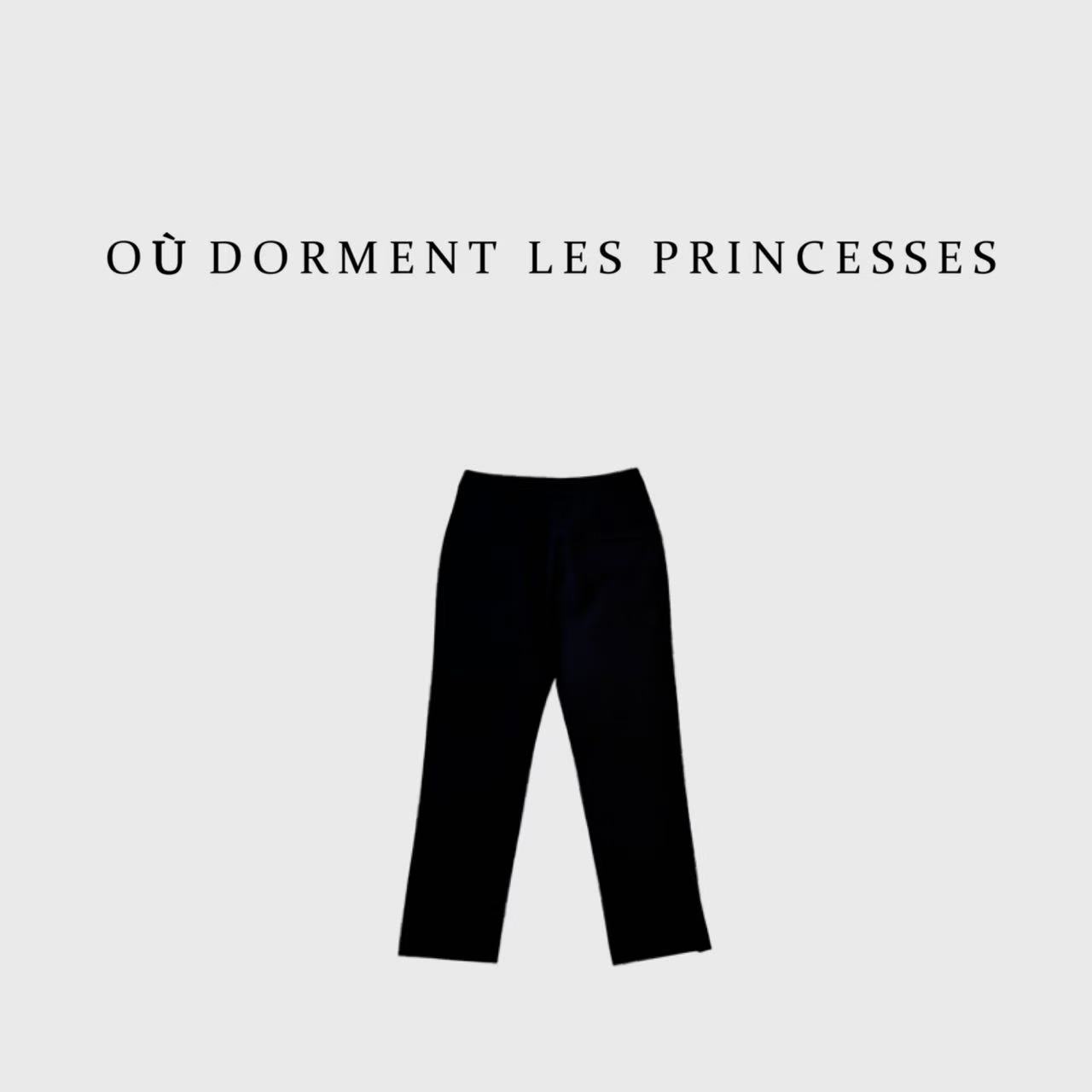 Fen姐|【定制超模裤】独家定制高腰不规则脚口显瘦九分小脚裤81583