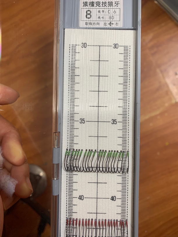 无结绑制狼牙双钩子线适用于黑坑户外竞技垂钓
