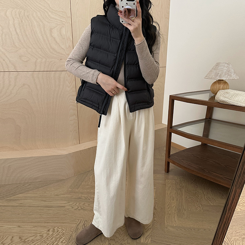 短款常规通用立领通勤风女棉马甲保暖修身型冬季厚款3D效果透气