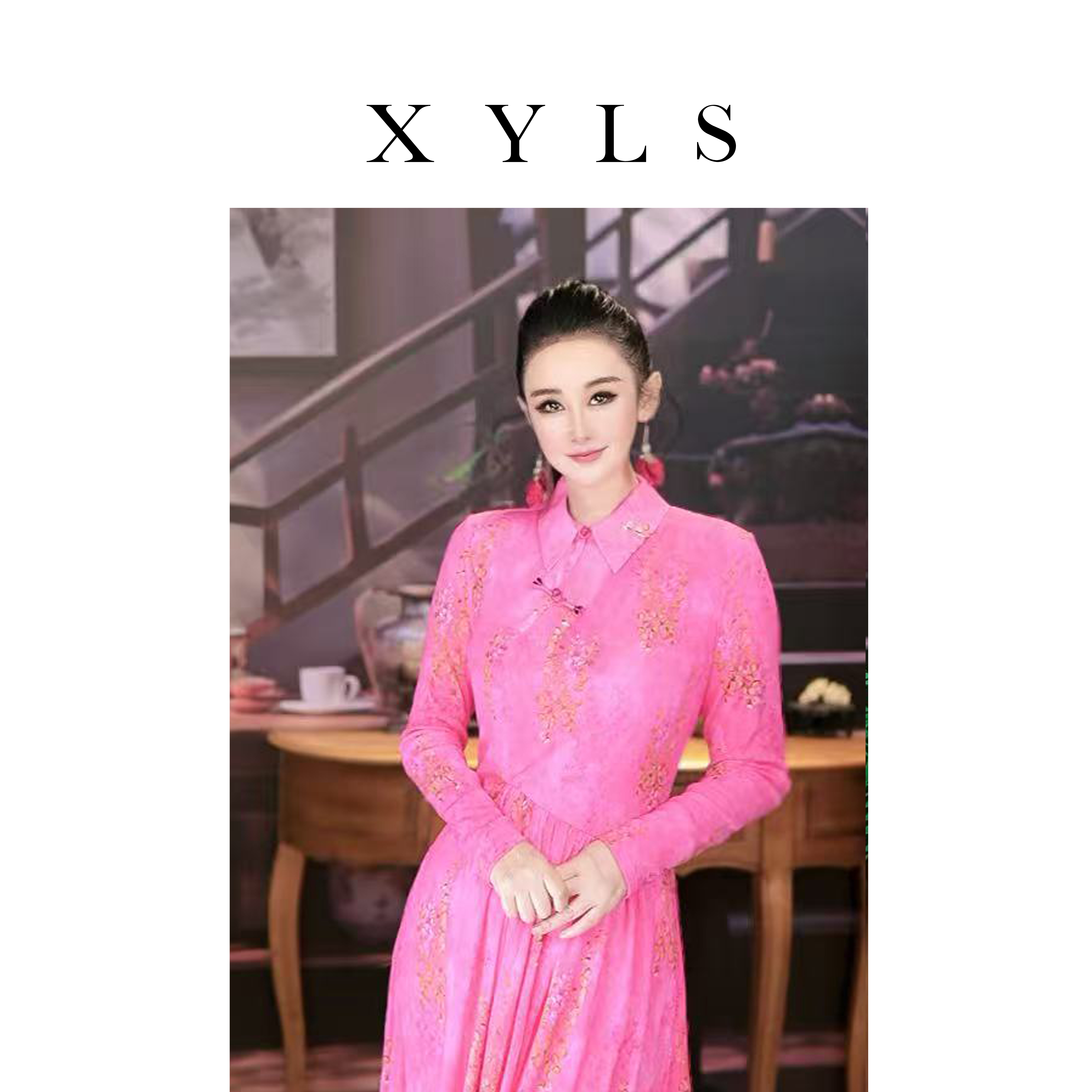 女装连衣裙弹力印花T007083