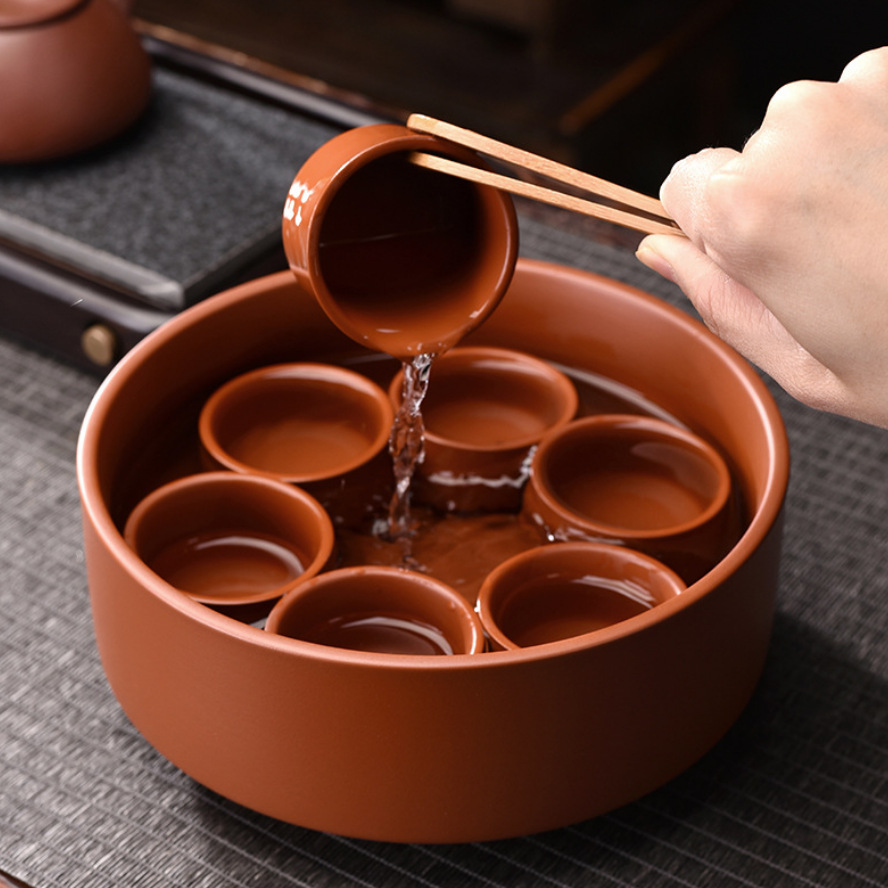 原矿茶洗陶瓷杯洗笔洗水洗碗多肉水培花盆功夫茶具茶道配件批