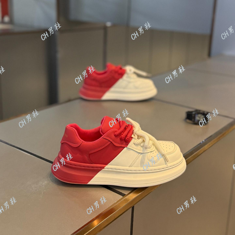 男鞋低帮鞋拼色潮款秋季新款时尚休闲百搭小白鞋流行日常轻奢高级