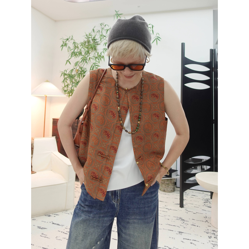 【秋橘回归】LIY宋锦金橘窗花马甲